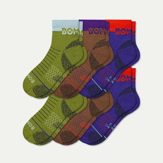Bombas Women's Merino Wool Blend Hiking Calf Sock 6-Pack (Medium) $140 Retail