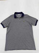 Chemise Lacoste Boys Blue Alligator Polo Shirt Size 4 Striped BNWWT