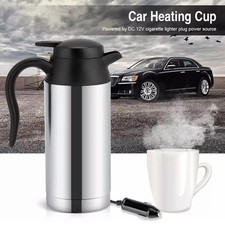 NEW 12V Auto Wasserkocher Edelstahl 750ml Reisewasserkocher Teekanne Auto Kettle