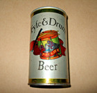 Fyfe & Drum Beer Can SS Steel Bottom Opened — photo 1