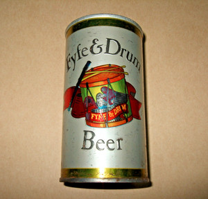 Fyfe & Drum Beer Can SS Steel Bottom Opened