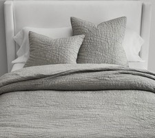 Pottery Barn Belgian Flax Linen Handcrafted Q...