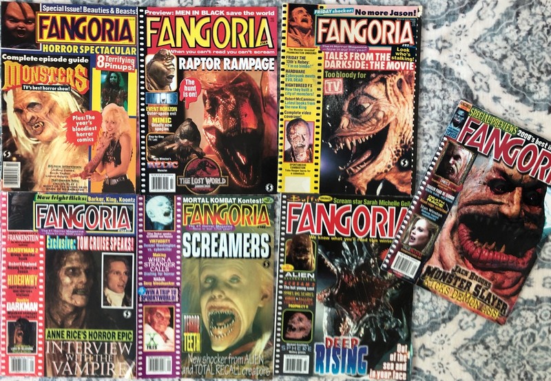 Fangoria Magazine 1990s LOT of 7 - issues 92, 139, 146, 164, 170, 276 + POSTERS