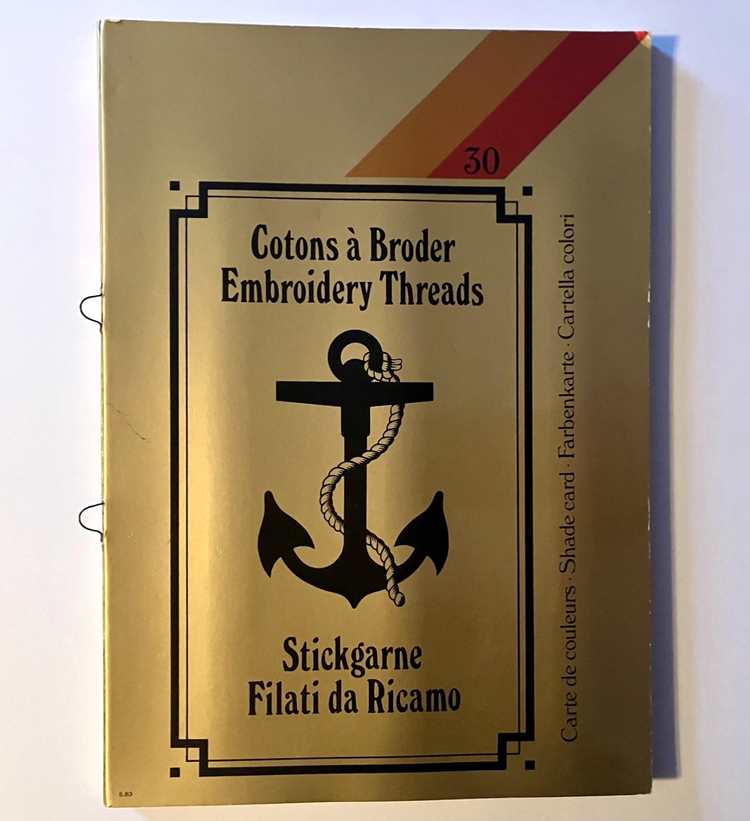 SUSAN BATES Anchor Threads Shade Card Color Chart Embroidery Floss 345 Colors