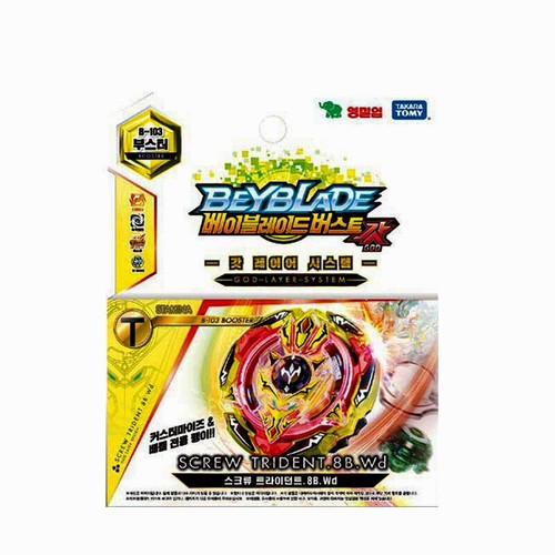 BeyBlade Burst B-103 SCREW TRIDENT.8B.Wd Takara Tomy Original - Picture 1 of 2