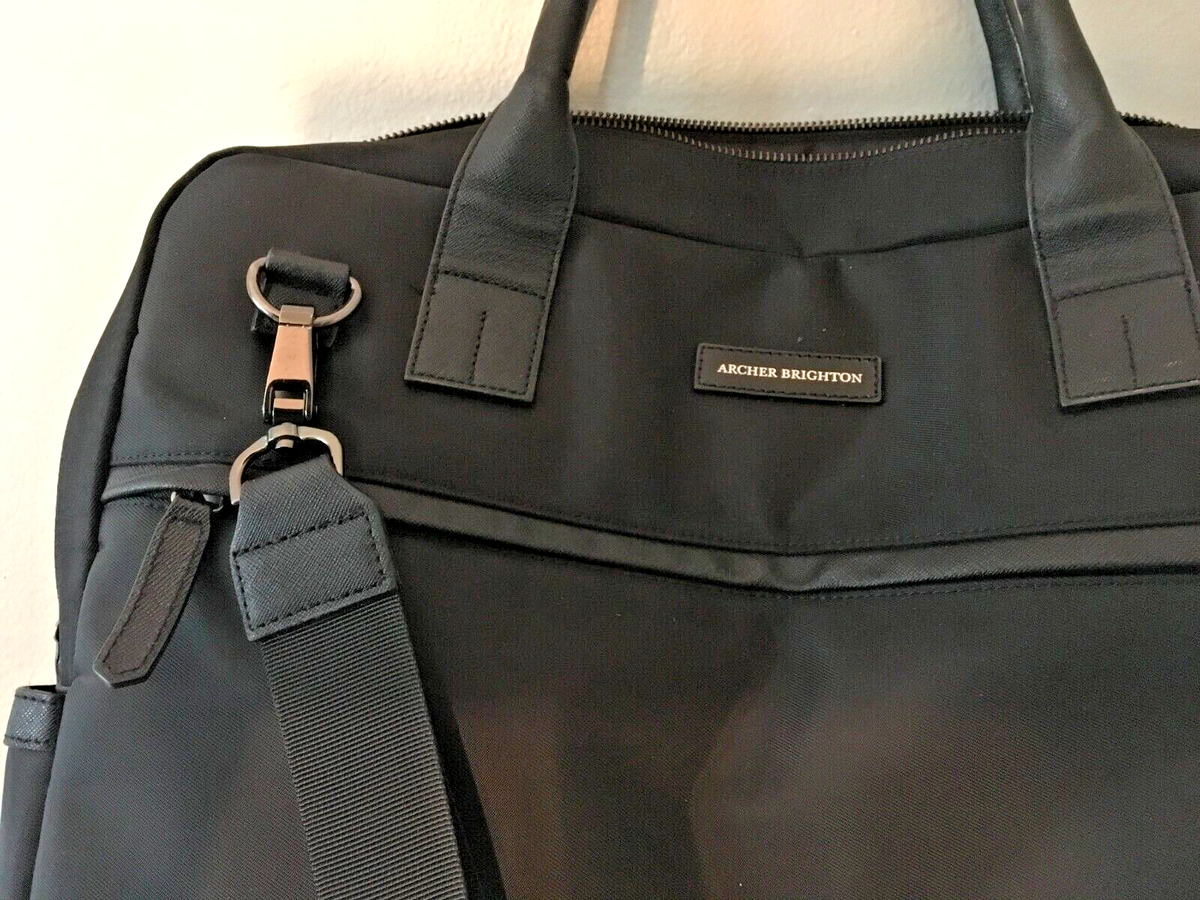 archer brighton laptop backpack Archer Brighton Black Briefcase / Messenger / Laptop Bag