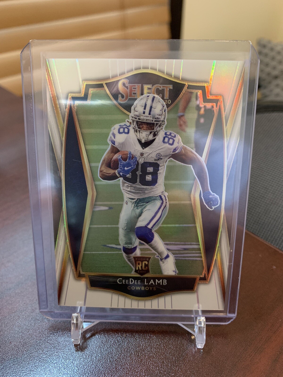 CEEDEE LAMB 2020 Panini Select Football Premier Level WHITE Prizm 14/35 🔥