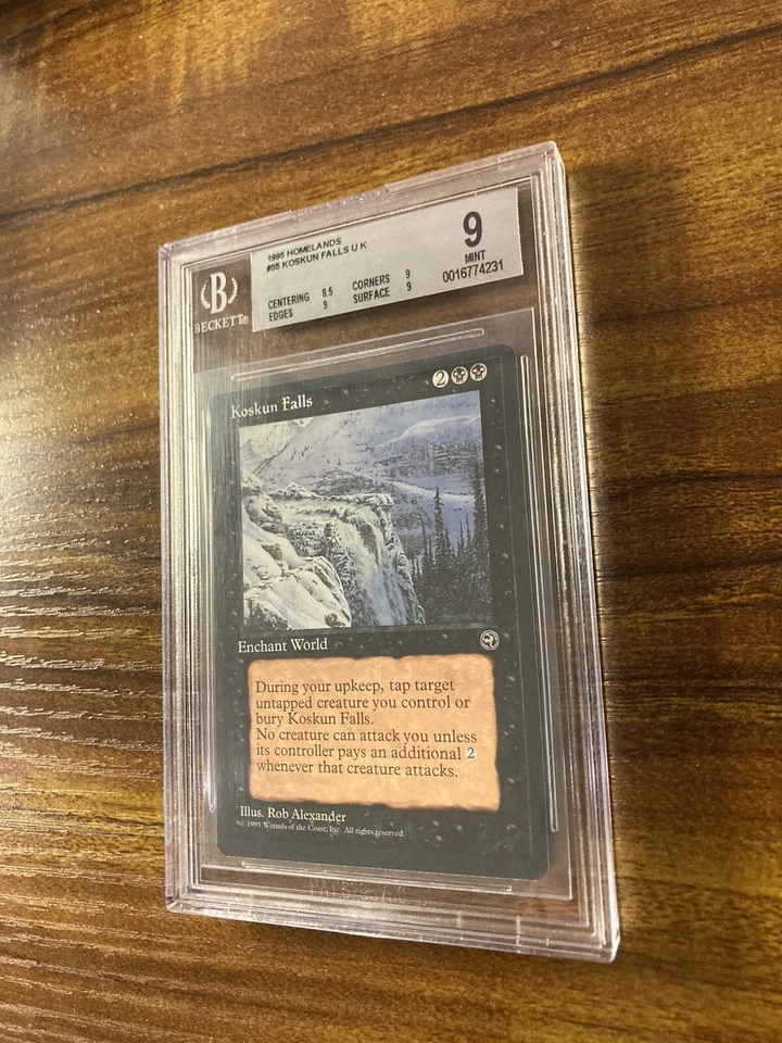 MTG✨KOSKUN FALLS✨Homelands BGS 9 MINT RARE Enchantment RESERVE LIST LOW POP ! - Image 4 of 4