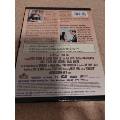 Show Boat DVD (1951) NEW Sealed! Kathryn Grayson, Ava Gardner