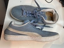 pre owned blue puma sneakers womens 9