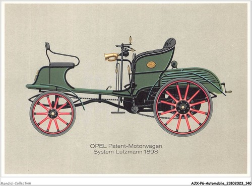 AJXP6-0644 - AUTOMOBIL - OPEL Patent-Motorwagen - System Lutzmann 1898