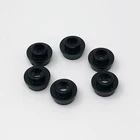 85861 LEGO Parts Plate Round 1x1 w/ Open Stud BLACK (6)