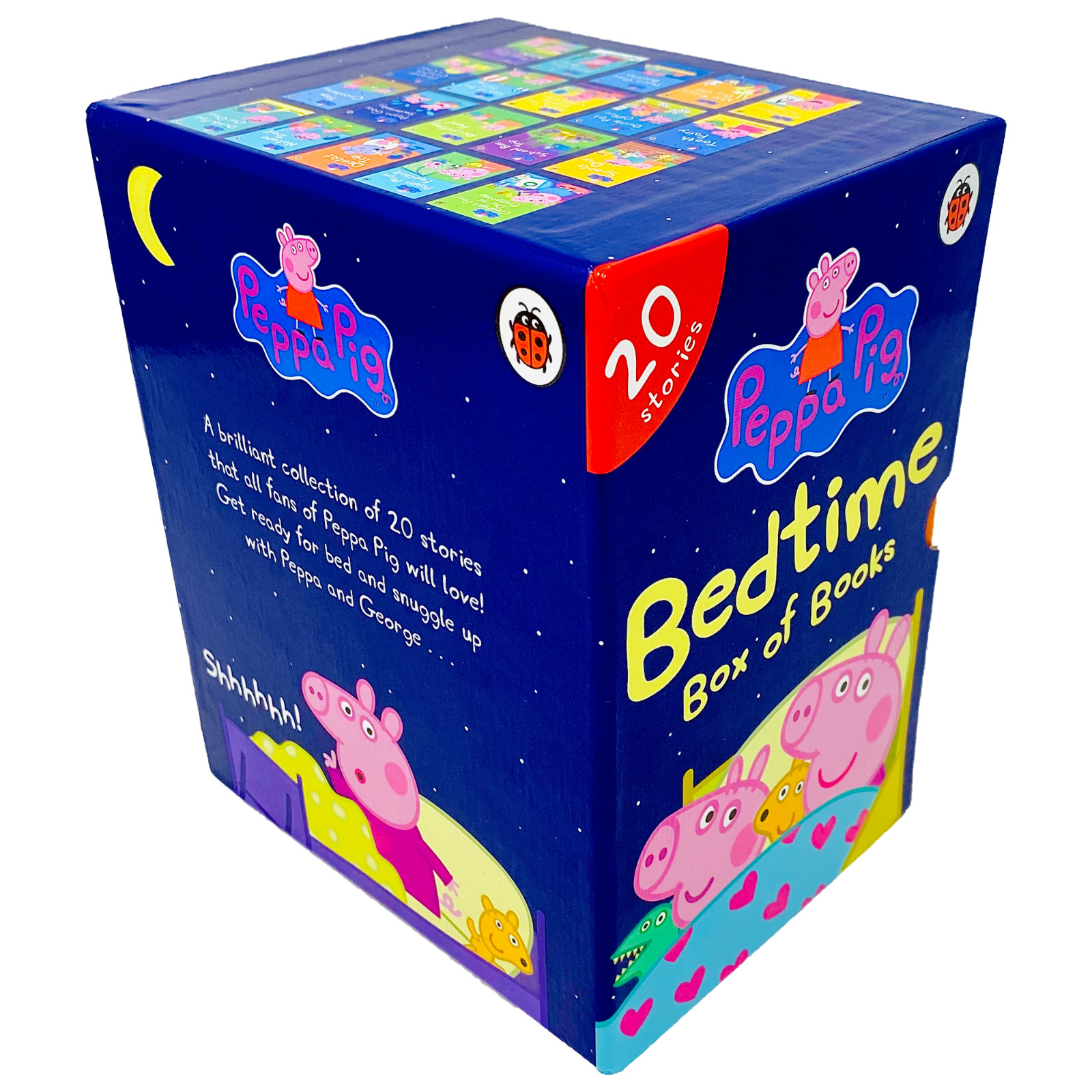 20 Stories Ladybird Collection Box Set Peppa Pig Bedtime Box of Books