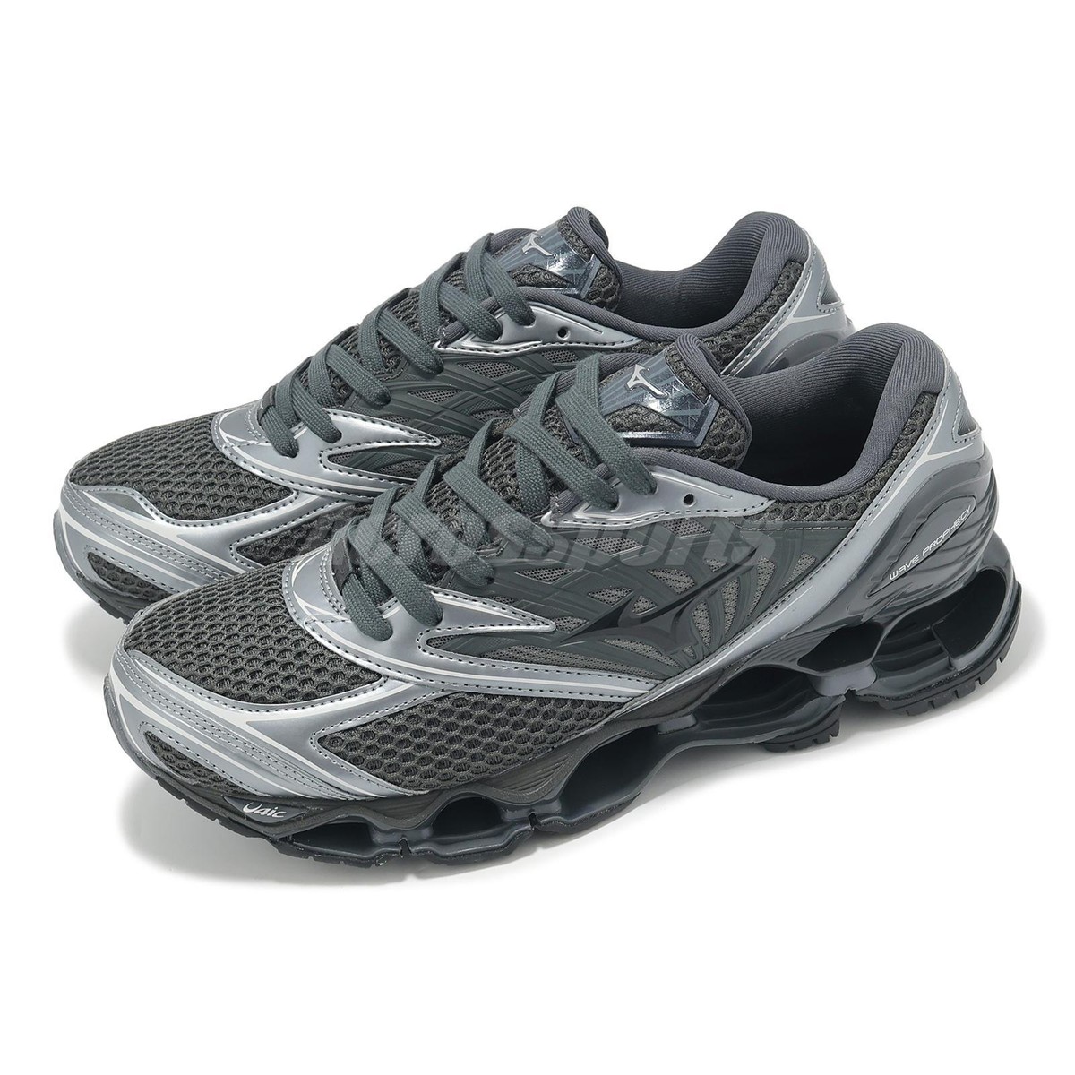 Mizuno Wave Prophecy LS Grey Silver Men Unisex Casual Shoes