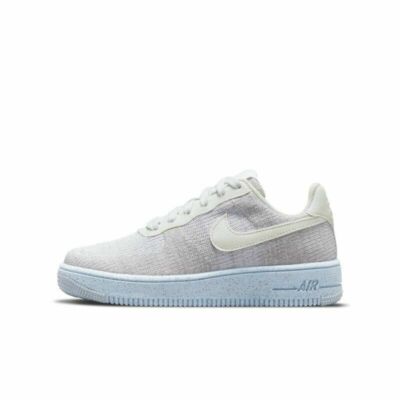 Nike Air Force 1 Crater Flyknit GS Size 6.5 Womens Photon Dust DH3375 101 Sz 5Y
