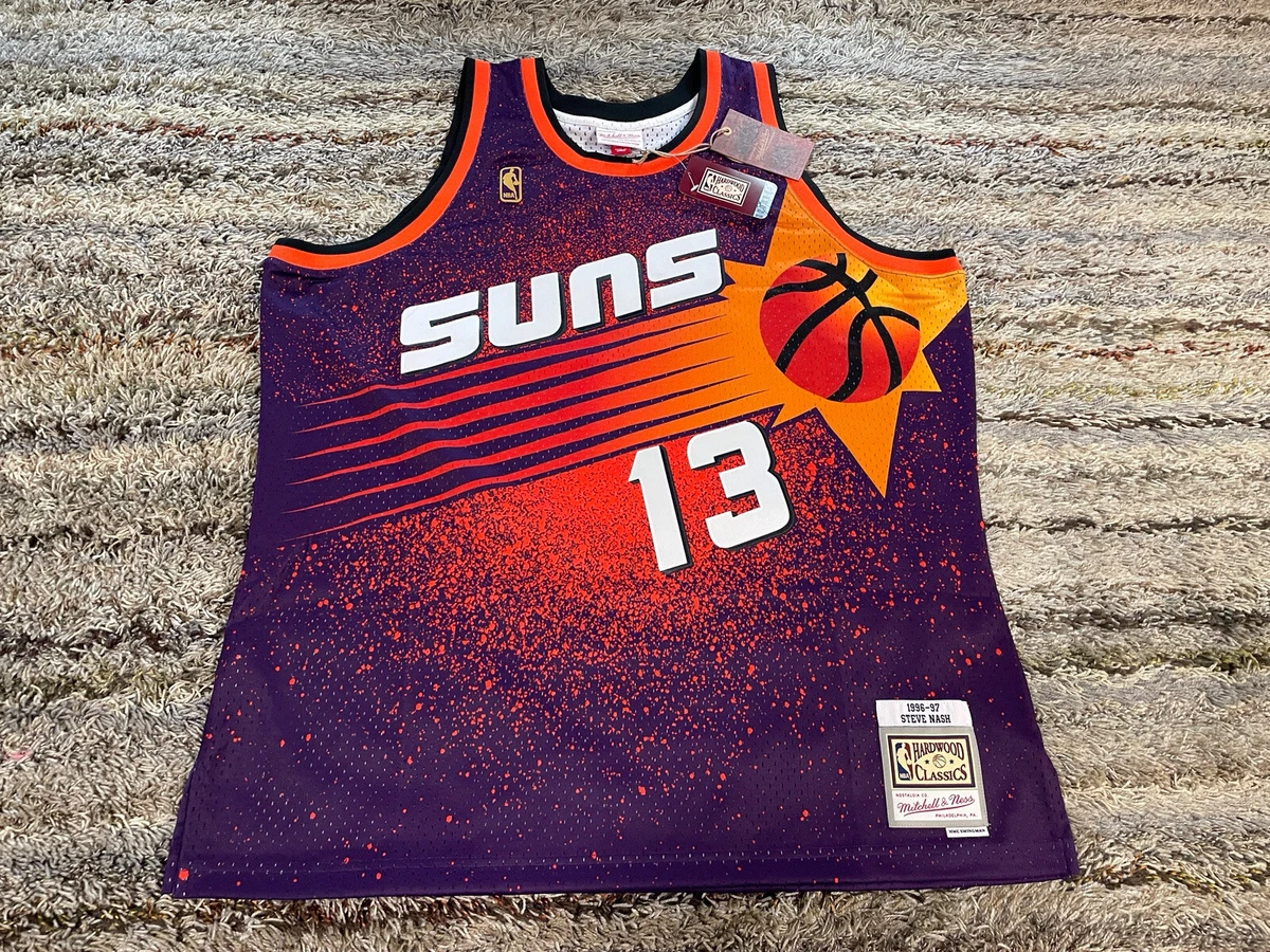 Men's Mitchell & Ness Steve Nash Purple Phoenix Suns Hardwood