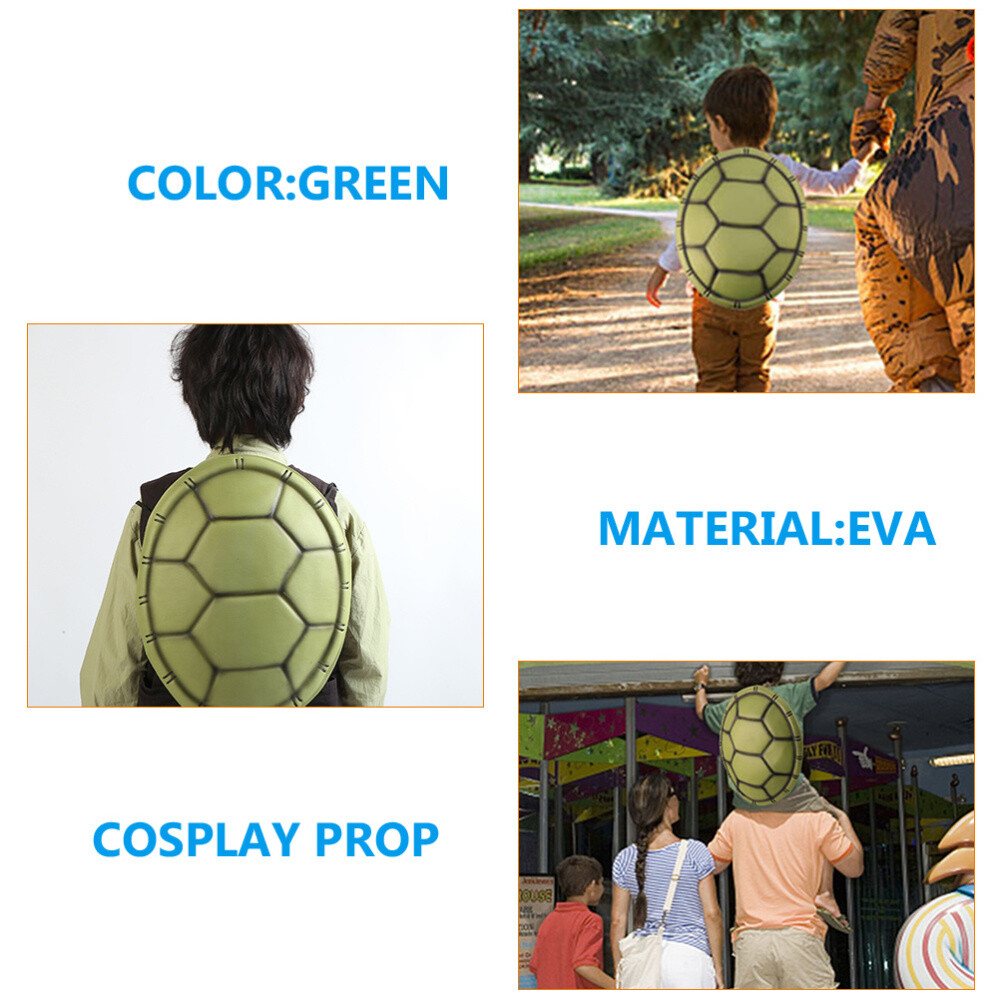 Turtle Shell Backpack Costume - 5pcs Ninja Turtle Cosplay Props For Halloween