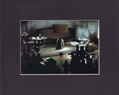 8X10 Matted Print Picture Filming Star Wars: A New Hope, Death Star Control Room