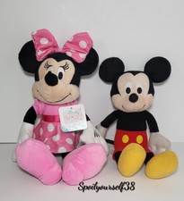 Disney Baby  Kohls Cares Mickey  Minnie Mouse Set Of Two Stuffed Plush 12-14"