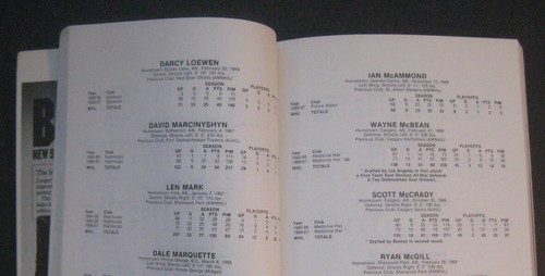1987-88 Western Hockey League WHL Junior Hockey Media Guide Glen Wesley - Picture 5 of 10