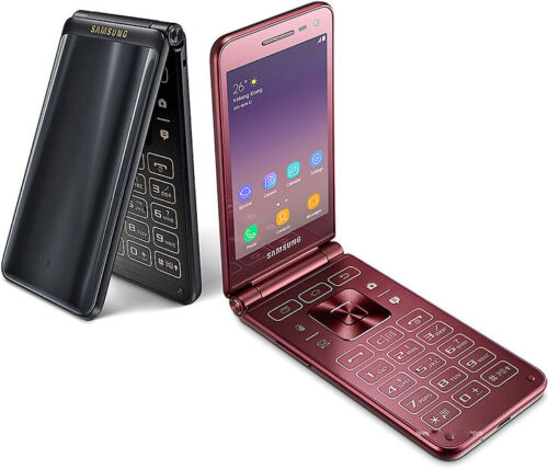 Android Samsung Galaxy Folder 2 SM-G1650 Big Keyboad Dual SIM 4G LTE Flip Phone - Picture 1 of 19