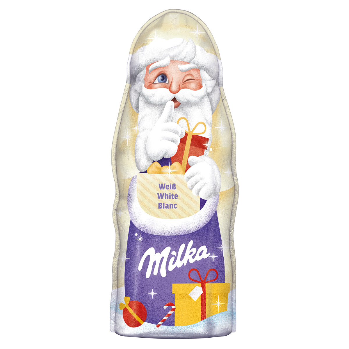Milka Papá Noel Chocolate Blanco Chocolate De Leche 90g