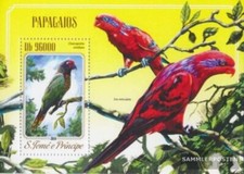 Sao Tome e Principe bloc-feuillet 1020 neuf avec gomme originale 2014 perroquets