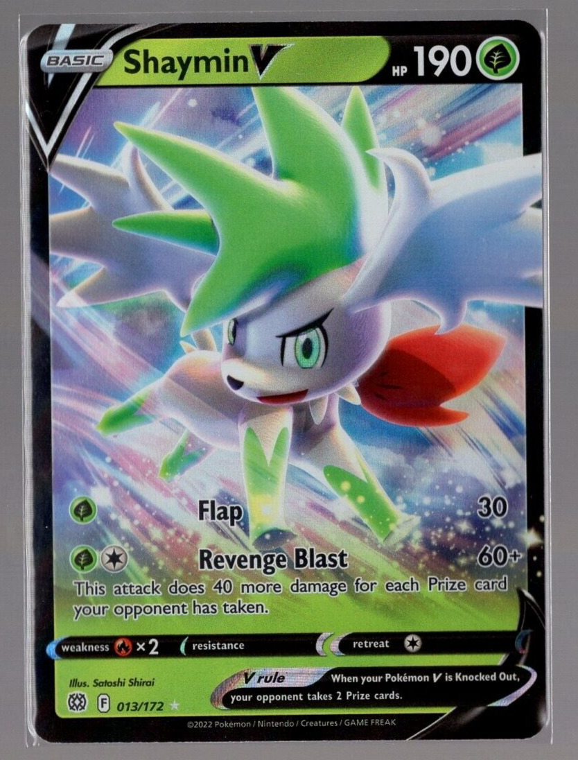 Shaymin V 13-172 SWSH Brilliant Stars Holo Ultra Rare Pokemon Card