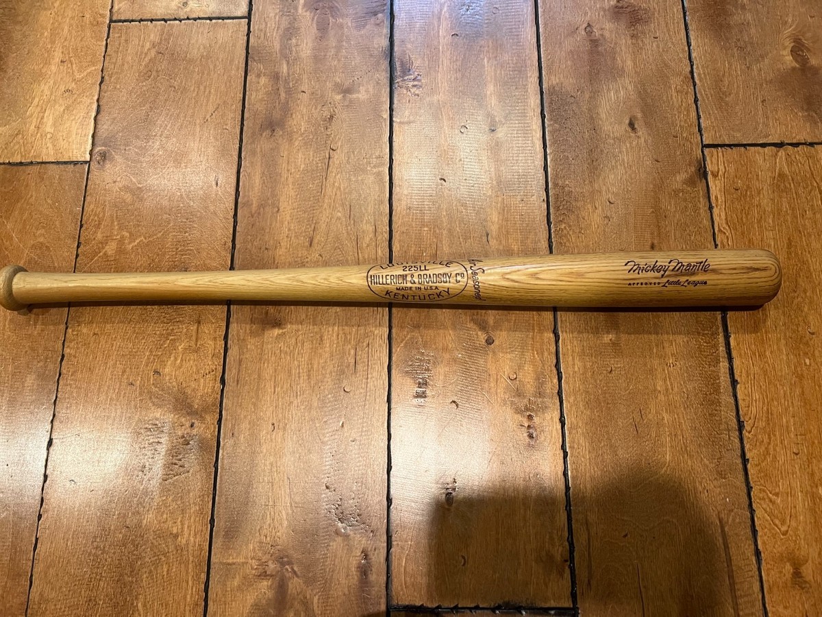 VINTAGE MICKEY MANTLE HILLERICH & BRADSBY 225LL BASEBALL BAT 29