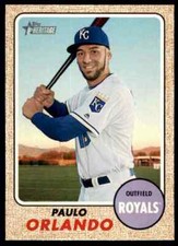 2017 Topps Heritage Paulo Orlando #276 Kansas City Royals