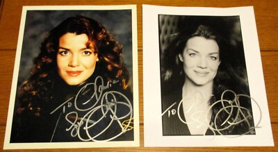 1998 Babylon 5 Claudia Christain Autographed 8'' X 10'' Color Photographs (2)