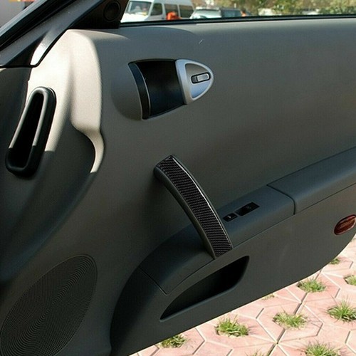 For Nissan 350Z 2003-2009 Black New Real Carbon Fiber Interior Panel Trim Cover - Foto 5 di 9