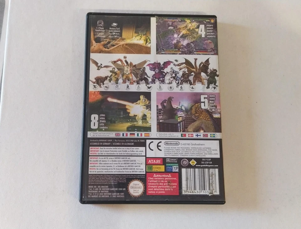 GODZILLA DESTROY ALL MONSTERS MELEE PARA LA NINTENDO GAME CUBE EN BUEN ESTADO, foto 2 de 3