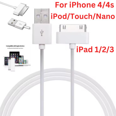 USB Ladekabel 30 Pin für iPhone4,4s,3G,3GS,IPad1,2,3, iPod,Nano,iTouch