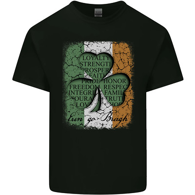 St Patricks Day Shamrock 3 Leaf Clover Herren Baumwolle T-Shirt Tee Top