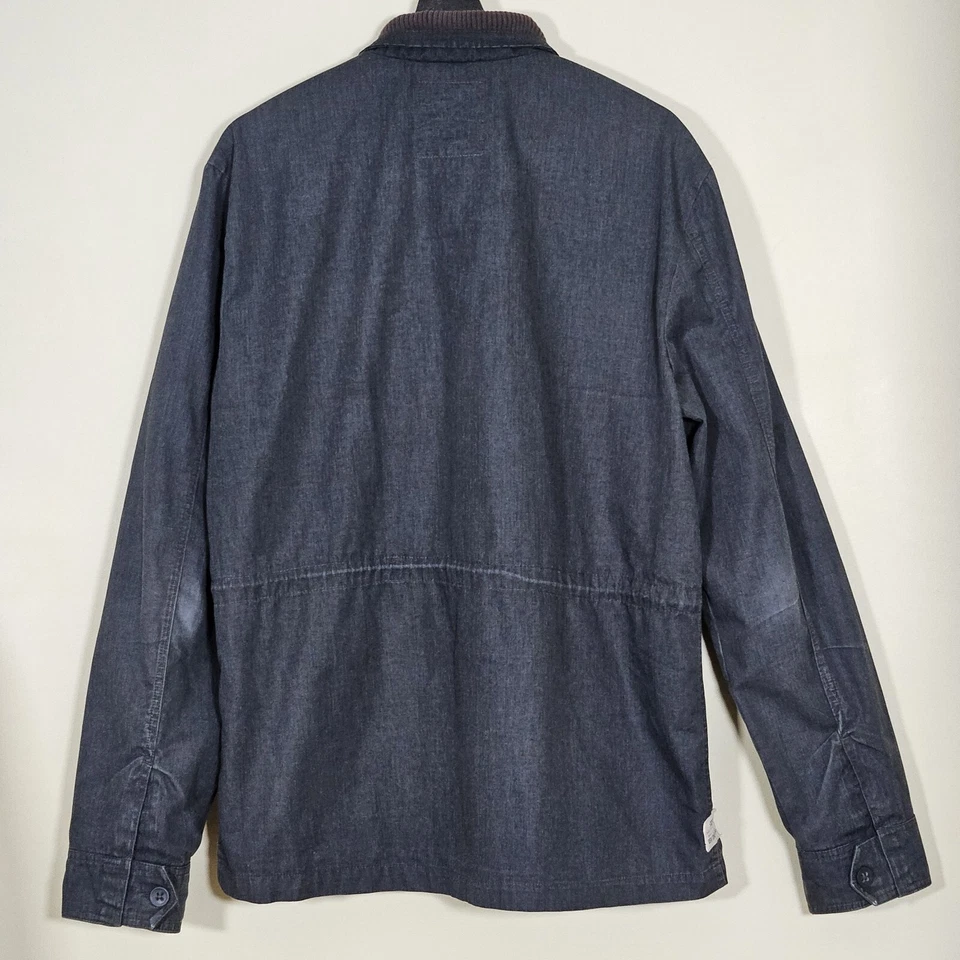 Vans Jacket Mens L Gray Full Zip Multi Pocket Barn Utility Chore Coat Outdoors - Image 2 of 4