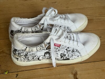 Chucks Marvel Sneaker weiß schwarz Comic Print Hulk Baumwolle pop art kult 41