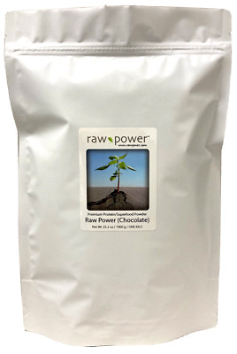 Raw Power Protein (Chocolate) KILO/2.2lb, Premium Protein/Superfood Powder Blend