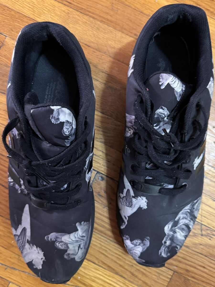 Adidas ZX Flux Mythology Sneakers Black B34138 Lace Up Low Adidas ZX Flux Mythology Sneakers Black B34138 Lace Up Low