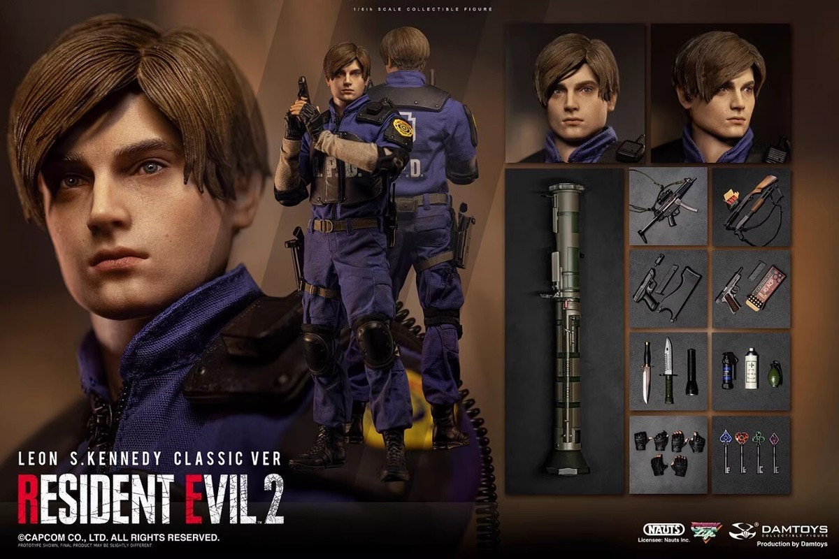 New DAMTOYS DMS037 1/6 Resident Evil 2 Leon Scott Kennedy 12 New DAMTOYS DMS037 1/6 Resident Evil 2 Leon Scott Kennedy 12