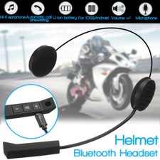 Motorcycle Helmet Headset Wireless Bluetooth Headphone Speaker Hands-Free w/ Mic