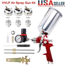 HVLP Auto Paint Air Spray Gun Gravity Feed Car Primer 1.4MM 1.7MM 2.5MM Nozzles