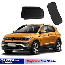 Magnetic Sun Shades for Volkswagen T-Cross 2018-24 Car Rear Back Trunk Sun Blind