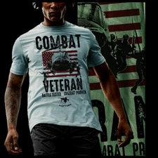 Combat Vet T-Shirt Machine Gunner, Special Forces, Infantry, Sapper, Sniper Tee