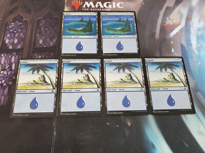 Mtg. 6x Island. Etched Foil. Modern Horizons 2. Nm