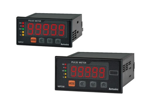 Medidor de panel de pulso digital Autonics MP5W-4A W96xH48 mm relé 4 salidas 100-240VAC - Imagen 2 de 2
