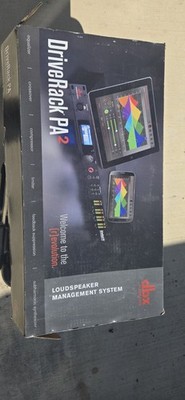 dbx DriveRack PA2 Loudspeaker Management System DSP. Never Used For A Show.