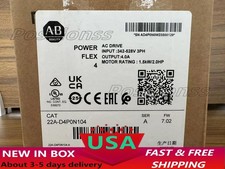 22A-D4P0N104 2022 SER A New Allen Bradley PowerFlex 4 1.5 kW 2 HP AC Drive