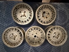 5 Genuine Alfa Romeo Campagnolo Turbina Wheels 14x5.5 ET38 4 Center Caps
