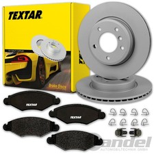 TEXTAR BREMSSCHEIBEN 247mm + BELÄGE VORNE passend für PEUGEOT 206 206+